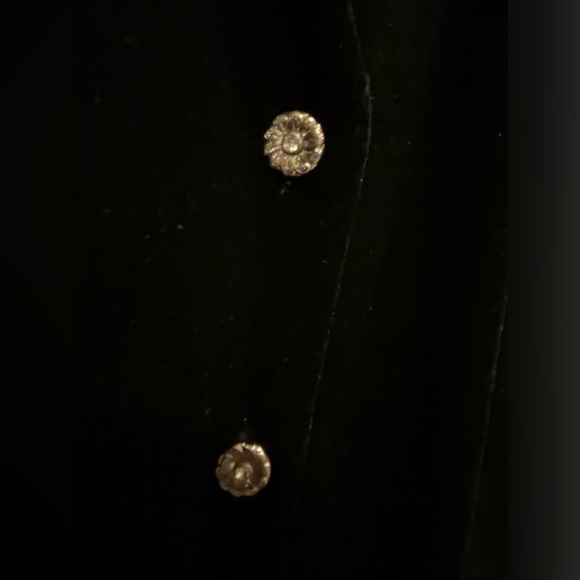 Women's Harvè Benard Holtzman Black Long Sleeve Velour Keyhole Top | Size Small - Picture 3 of 7